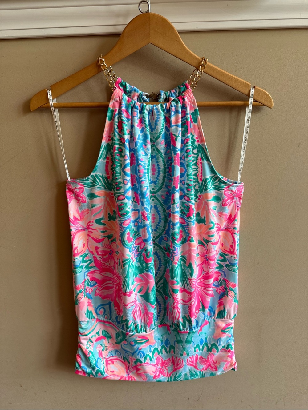 Lilly Pulitzer Bowen Top in Hot Tamale, Size XS.